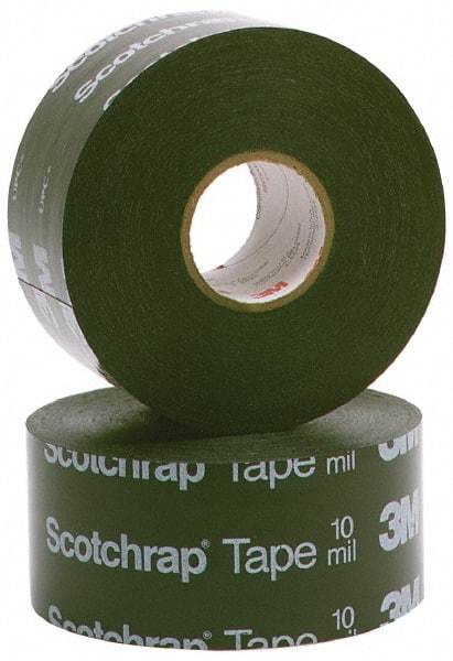 3M - 6" x 100', Black Vinyl Electrical Tape - Series 51, 20 mil Thick, 575 V/mil Dielectric Strength, 40 Lb./Inch Tensile Strength - Americas Tooling