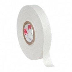 3M - 1/2" x 66', White Glass Cloth Electrical Tape - Series 27, 7 mil Thick, 150 Lb./Inch Tensile Strength - Americas Tooling