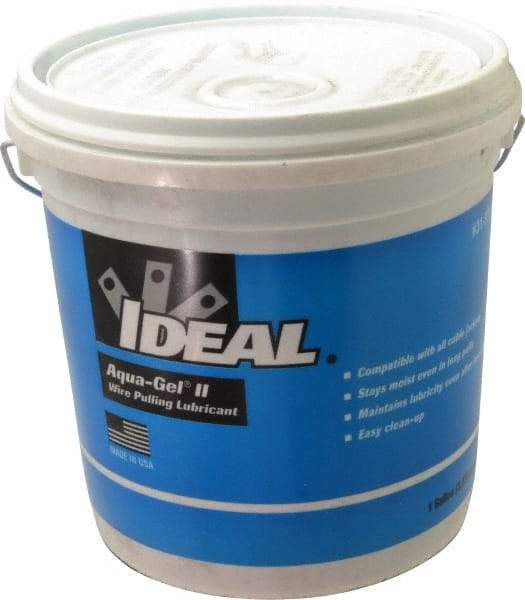 Ideal - 1 Gallon Pail, Blue Wire Pulling Lubricant Gel - 28 to 180°F, RoHS Compliant, UL Listed - Americas Tooling