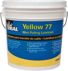 Ideal - 1 Gallon Pail, Yellow Wire Pulling Lubricant Wax - 40 to 120°F, RoHS Compliant, UL Listed - Americas Tooling