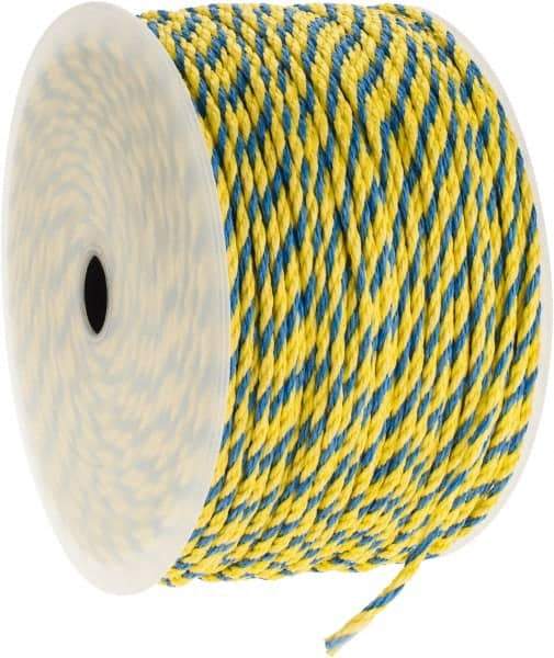 Ideal - 1,000 Ft. Long, 125 Lb. Load, Polypropylene Rope - 1/4 Inch Diameter, 1,125 Lb. Breaking Strength - Americas Tooling