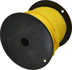 Ideal - 250 Ft. Long, 300 Lb. Load, Polypropylene Rope - 3/8 Inch Diameter, 2,430 Lb. Breaking Strength - Americas Tooling