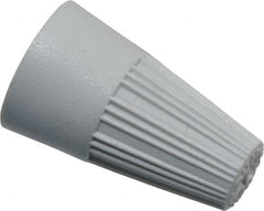 Thomas & Betts - 1, 22 + & 1, 20 to 2, 16 AWG, 300 Volt, Corrosion Resistant, Standard Twist on Wire Connector - Gray - Americas Tooling