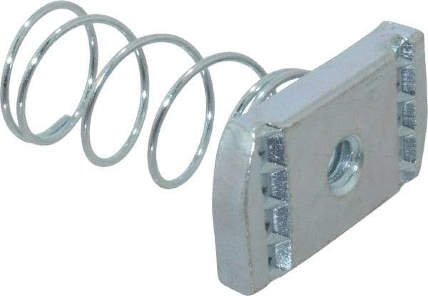 Thomas & Betts - Steel Regular Spring Strut Nut - 1/4" Bolt, Used with Thomas & Betts Channel Type A Only - Americas Tooling