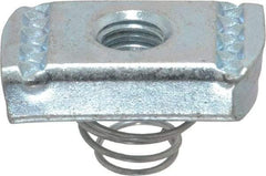 Thomas & Betts - Steel Short Spring Strut Nut - 3/8" Bolt, Used with Thomas & Betts Channel Type B Only - Americas Tooling