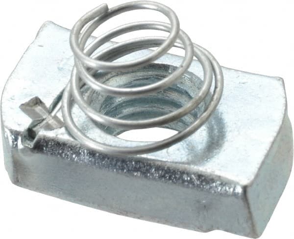 Thomas & Betts - Steel Short Spring Strut Nut - 1/2" Bolt, Used with Thomas & Betts Channel Type B Only - Americas Tooling