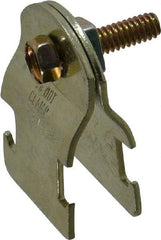 Thomas & Betts - 5/8" Pipe, 16 Gauge" Pipe or Tube Clamp - Gold Galvanized, 650 Lb Capacity - Americas Tooling