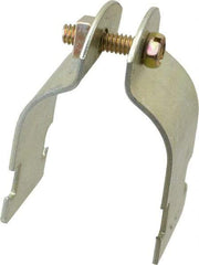 Thomas & Betts - 1-1/2" Pipe, 14 Gauge" Pipe or Tube Clamp - Gold Galvanized, 1,000 Lb Capacity - Americas Tooling