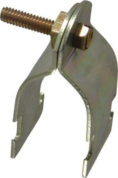 Thomas & Betts - 1" Pipe, 14 Gauge" Pipe or Conduit Clamp - Gold Galvanized, Rigid & IMC Conduit - Americas Tooling