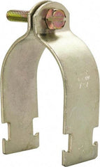 Thomas & Betts - 2" Pipe, 12 Gauge" Pipe or Conduit Clamp - Gold Galvanized, Rigid & IMC Conduit - Americas Tooling