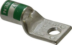 Thomas & Betts - 1 AWG Noninsulated Compression Connection Square Ring Terminal - 1/4" Stud, 1-1/2" OAL x 0.68" Wide, Tin Plated Copper Contact - Americas Tooling