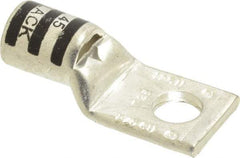 Thomas & Betts - 2/0 AWG Noninsulated Compression Connection Square Ring Terminal - 3/8" Stud, 1.93" OAL x 0.83" Wide, Tin Plated Copper Contact - Americas Tooling