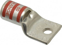 Thomas & Betts - 3/0 AWG Noninsulated Compression Connection Rectangle Ring Terminal - 1/4" Stud, 1-3/4" OAL x 0.92" Wide, Tin Plated Copper Contact - Americas Tooling