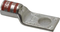 Thomas & Betts - 3/0 AWG Noninsulated Compression Connection Rectangle Ring Terminal - 1/2" Stud, 2.35" OAL x 0.92" Wide, Tin Plated Copper Contact - Americas Tooling