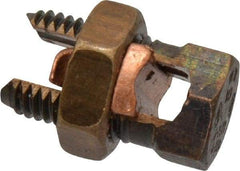 Thomas & Betts - 6 to 2 AWG, Copper Wire Compatible, Copper Alloy, Hex Split Bolt Connector - 1-11/32" OAL, 11/16" Head Width, 7/8" Base Width - Americas Tooling