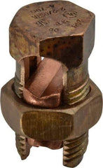 Thomas & Betts - 14 to 2/0 AWG, Copper Wire Compatible, Copper Alloy, Hex Split Bolt Connector - 1-13/16" OAL, 7/8" Head Width, 1-1/16" Base Width - Americas Tooling