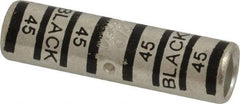 Thomas & Betts - 2/0 AWG Compatible, Noninsulated, Crimp-On Butt Splice Terminal - 2 Wire Entries, Copper Contacts, Tin Contact Plating, 2.13" OAL, Black - Americas Tooling