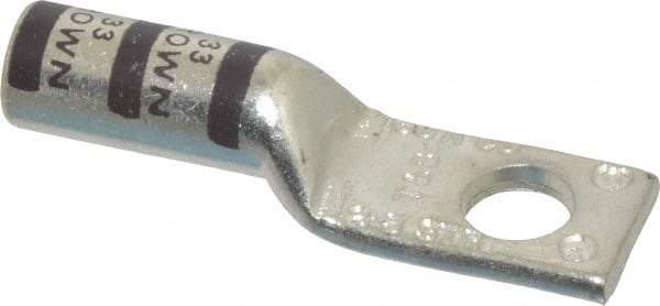 Thomas & Betts - 3-2 AWG Noninsulated Compression Connection Square Ring Terminal - 5/16" Stud, 2.03" OAL x 0.59" Wide, Tin Plated Copper Contact - Americas Tooling