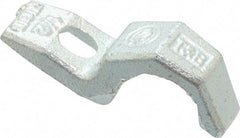 Thomas & Betts - 1/2" Pipe, Steel, Hot Dipped Galvanized" Pipe or Conduit Strap - 1/4" Bolt, 1 Mounting Hole - Americas Tooling