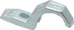 Thomas & Betts - 3/4" Pipe, Steel, Hot Dipped Galvanized" Pipe or Conduit Strap - 1/4" Bolt, 1 Mounting Hole - Americas Tooling