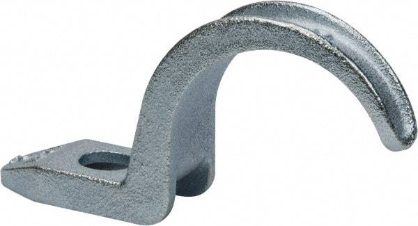 Thomas & Betts - 2" Pipe, Steel, Hot Dipped Galvanized" Pipe or Conduit Strap - 1/2" Bolt, 1 Mounting Hole - Americas Tooling