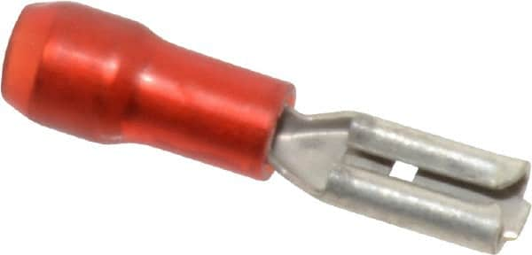 Thomas & Betts - 22 to 18 AWG, Nylon, Partially Insulated, Female Wire Disconnect - 0.11 Inch Wide Tab, Red, RoHS Compliant, UL 94 V-2 - Americas Tooling