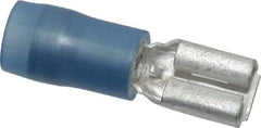 Thomas & Betts - 16 to 14 AWG, Nylon, Fully Insulated, Female Wire Disconnect - 3/16 Inch Wide Tab, Blue, CSA Certified, RoHS Compliant, UL 94 V-2, UL File E66716, UL Listed - Americas Tooling