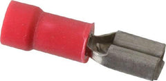 Thomas & Betts - 22 to 18 AWG, Vinyl, Fully Insulated, Female Wire Disconnect - 3/16 Inch Wide Tab, Red, CSA Certified, RoHS Compliant, UL 94 V-0, UL File E66716, UL Listed - Americas Tooling