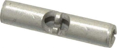 Thomas & Betts - 22 to 18 AWG Compatible, Noninsulated, Crimp-On Butt Splice Terminal - 2 Wire Entries, Copper Contacts, Tin Contact Plating, 0.62" OAL, Red - Americas Tooling