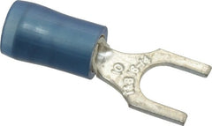 Thomas & Betts - #10 Stud, 18 to 14 AWG Compatible, Partially Insulated, Crimp Connection, Standard Fork Terminal - Americas Tooling