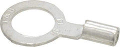 Thomas & Betts - 18-14 AWG Noninsulated Crimp Connection D Shaped Ring Terminal - 5/16" Stud, 0.93" OAL x 1/2" Wide, Tin Plated Copper Contact - Americas Tooling