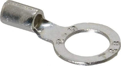 Thomas & Betts - 12-10 AWG Noninsulated Crimp Connection D Shaped Ring Terminal - 3/8" Stud, 1.1" OAL x 0.59" Wide, Tin Plated Copper Contact - Americas Tooling