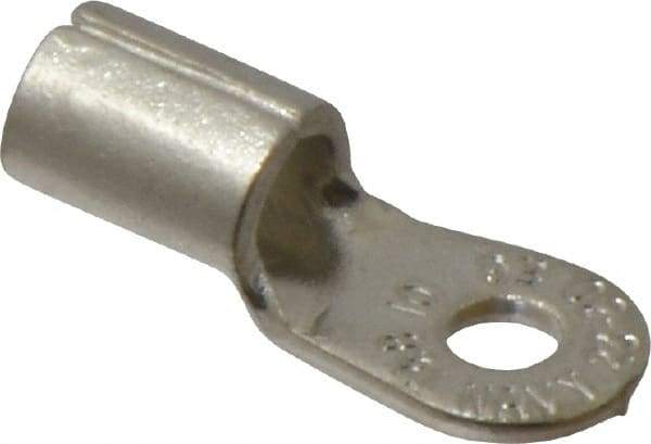 Thomas & Betts - 6 AWG Noninsulated Crimp Connection Circular Ring Terminal - #10 Stud, 1.13" OAL x 0.48" Wide, Tin Plated Copper Contact - Americas Tooling