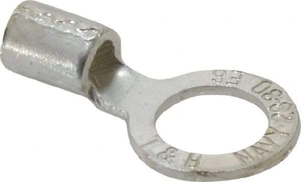 Thomas & Betts - 6 AWG Noninsulated Crimp Connection Circular Ring Terminal - 1/2" Stud, 1.49" OAL x 0.82" Wide, Tin Plated Copper Contact - Americas Tooling