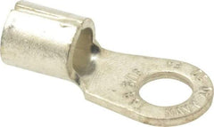 Thomas & Betts - 4 AWG Noninsulated Crimp Connection Circular Ring Terminal - 5/16" Stud, 1.35" OAL x 0.6" Wide, Tin Plated Copper Contact - Americas Tooling