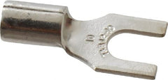 Thomas & Betts - #10 Stud, 12 to 10 AWG Compatible, Noninsulated, Crimp Connection, Standard Fork Terminal - Americas Tooling