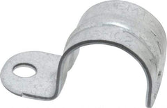 Thomas & Betts - 3/4" Pipe, Steel, Zinc Plated" Pipe or Conduit Strap - 1 Mounting Hole - Americas Tooling