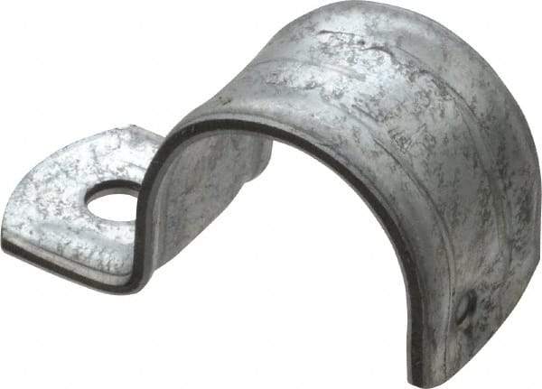 Thomas & Betts - 1" Pipe, Steel, Zinc Plated" Pipe or Conduit Strap - 1 Mounting Hole - Americas Tooling