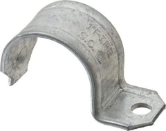 Thomas & Betts - 1" Pipe, Steel, Zinc Plated" Pipe or Conduit Strap - 1 Mounting Hole - Americas Tooling