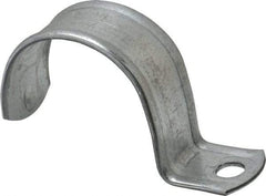 Thomas & Betts - 2" Pipe, Steel, Zinc Plated" Pipe or Conduit Strap - 1 Mounting Hole - Americas Tooling