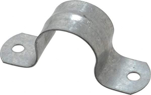 Thomas & Betts - 3/4 Pipe, Steel, Zinc Plated Pipe or Conduit Strap - 2 Mounting Holes - Americas Tooling