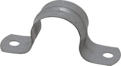 Thomas & Betts - 1 Pipe, Steel, Zinc Plated Pipe or Conduit Strap - 2 Mounting Holes - Americas Tooling