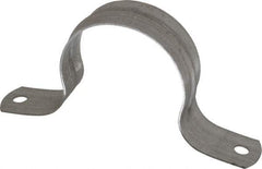 Thomas & Betts - 2 Pipe, Steel, Zinc Plated Pipe or Conduit Strap - 2 Mounting Holes - Americas Tooling