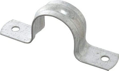 Thomas & Betts - 1 Pipe, Steel, Zinc Plated Pipe or Conduit Strap - 2 Mounting Holes - Americas Tooling