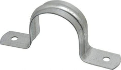 Thomas & Betts - 1-1/2 Pipe, Steel, Zinc Plated Pipe or Conduit Strap - 2 Mounting Holes - Americas Tooling