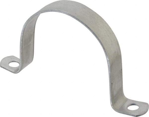 Thomas & Betts - 3-1/2 Pipe, Steel, Zinc Plated Pipe or Conduit Strap - 2 Mounting Holes - Americas Tooling