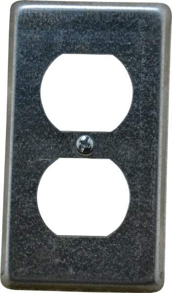 Thomas & Betts - Electrical Outlet Box Steel Device Cover - Includes Phillips Head Screw - Americas Tooling