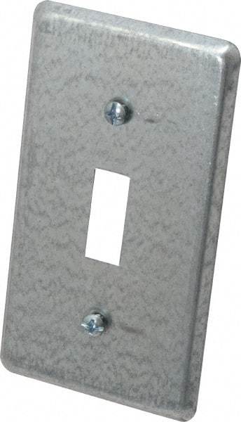 Thomas & Betts - Electrical Outlet Box Steel Device Cover - Includes Phillips Head Screw - Americas Tooling