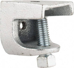 Thomas & Betts - 1" Max Flange Thickness, 3/8-16" Rod Standard Beam Clamp - 1,300 Lb Capacity, Malleable Iron - Americas Tooling