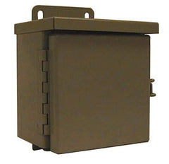 Wiegmann - 21" OAW x 33" OAH Powder Coat Finish Electrical Enclosure Back Panel - 36" x 24" Box, 14 Gauge Steel, Use with B362407CH/B362409CH/B362411CH/N12362406/N12362408/N12362410/N12362412/RHC362412 - Americas Tooling